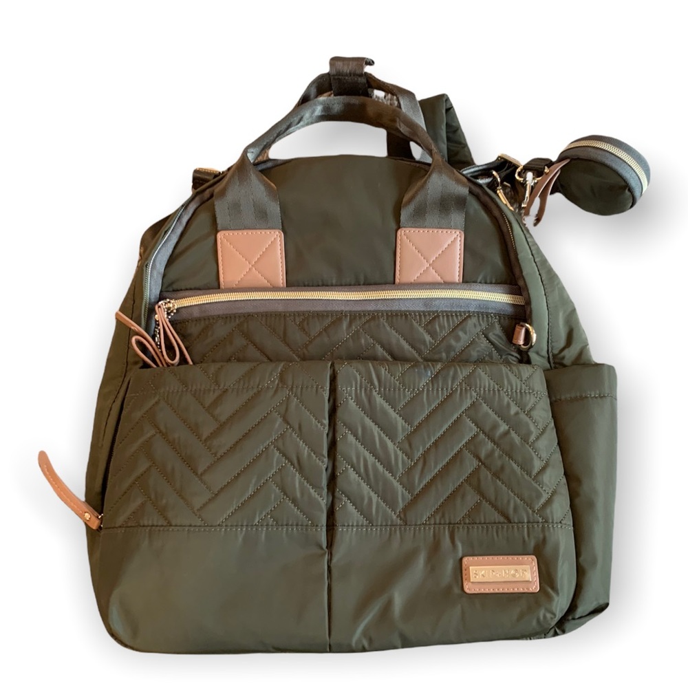 Skip Hop Suite Army Green Diaper Bag